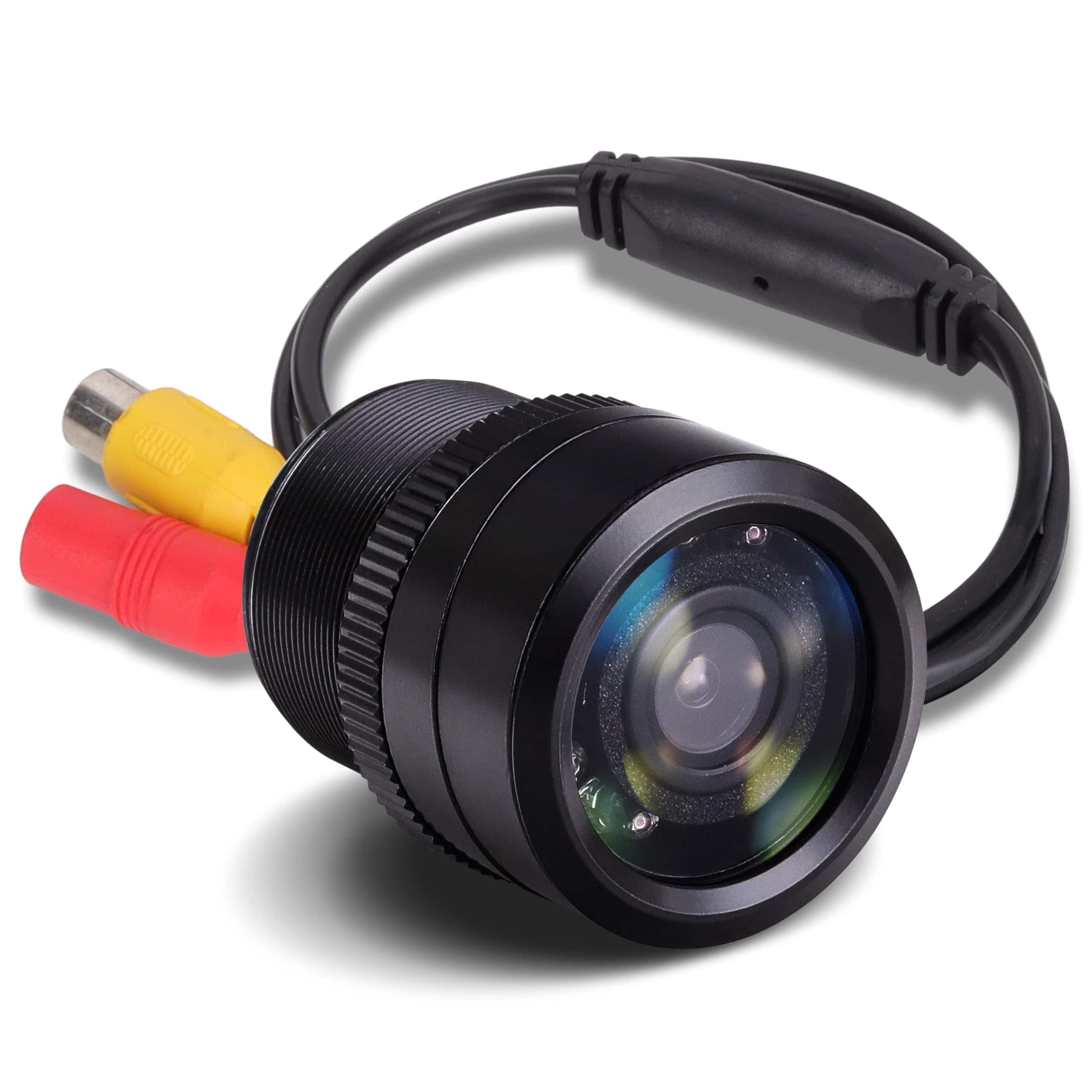 Pyle - Flush Mount Rearview Camera - Waterproof HD, Night Vision, Wide-Angle Lens, IR LED, Backup Cam (PLCM22IR)