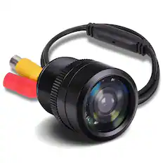 Front. Pyle - Pyle Flush Mount Rearview Camera - Waterproof HD, Night Vision, Wide-Angle Lens, IR LED, Backup Cam (PLCM22IR).