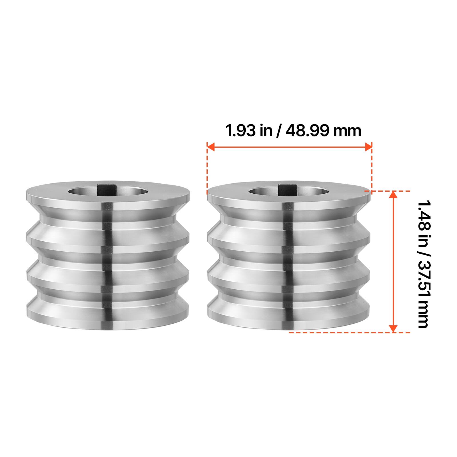 1.93 in / 48.99 mm  
1.48 in / 37.51 mm