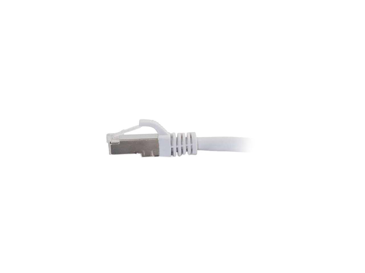 Alt View 3. Cables to Go - C2G 00921 Cat6 Cable - Snagless Shielded Ethernet Network Patch Cable, White (8 Feet, 2.43 Meters).