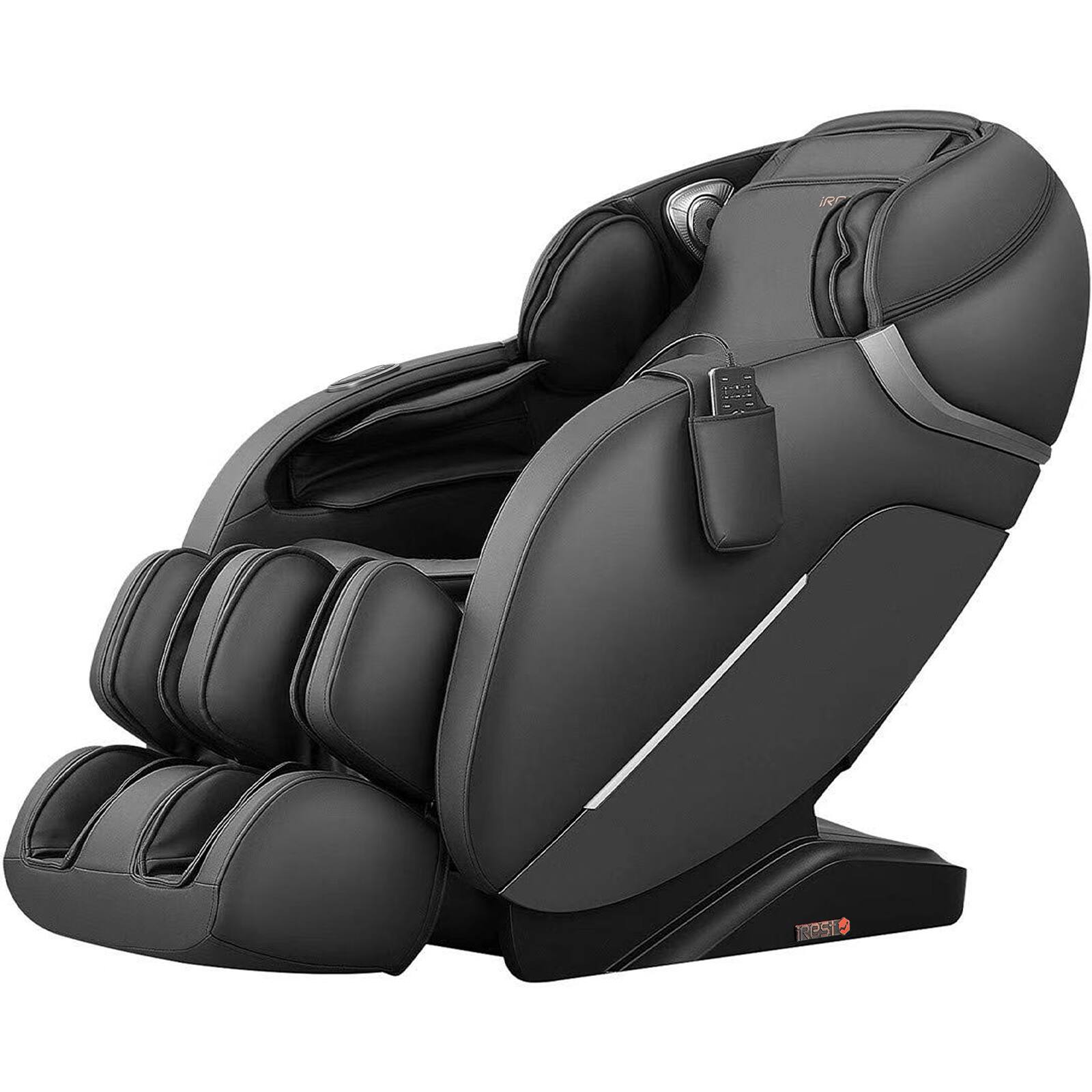 Front. MassaMax - MassaMAX A303 Full Body Zero Gravity Massage Chair, Auto Body Scan,Black - Black.