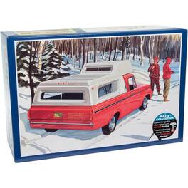 AMT - AMT1412 1963 Ford F-100 Camper Pickup 1:25 Scale Model Kit - Black