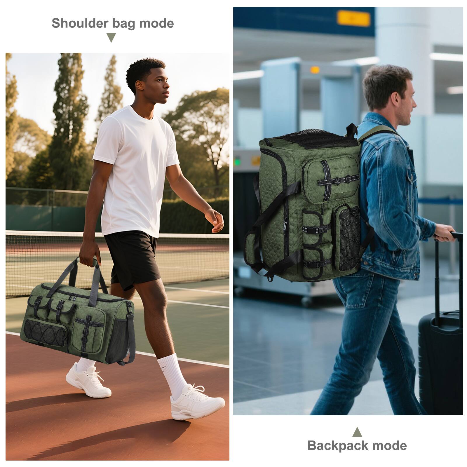 Shoulder bag mode

Backpack mode