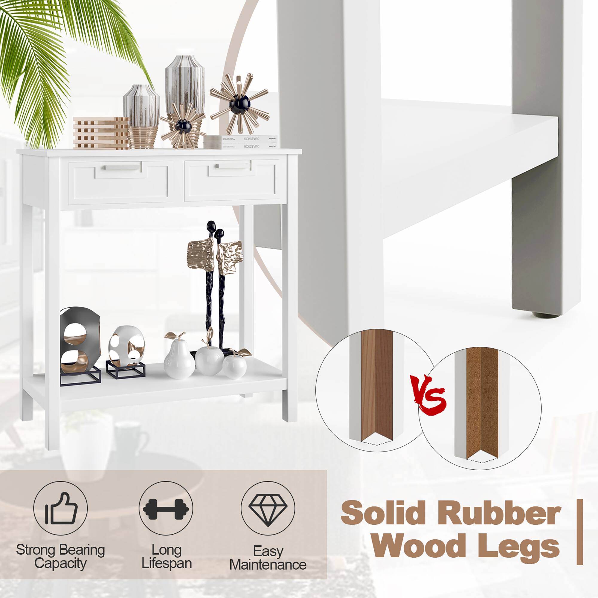 Solid Rubber Wood Legs

Strong Bearing Capacity

Long Lifespan

Easy Maintenance