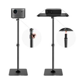 VEVOR - Projector Stand, Projector Floor Stand Adjustable Height from 30.3 to 63.4 in, Projector Mount with Tray - Black