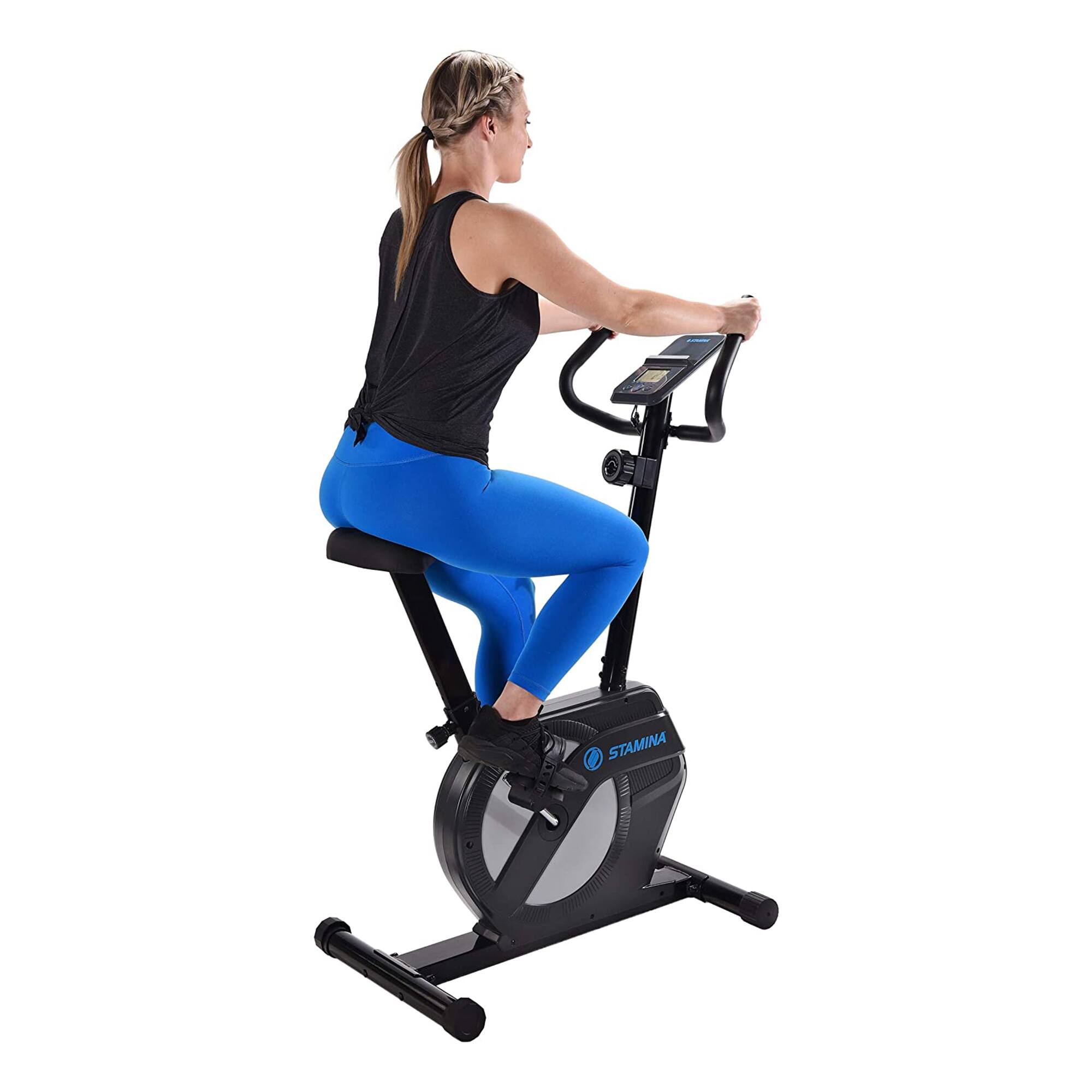 Alt View 4. Stamina Products - Stamina Products 15-1308 Upright Exercise Bike w/ 8 Level Magnetic Resistance - Black.