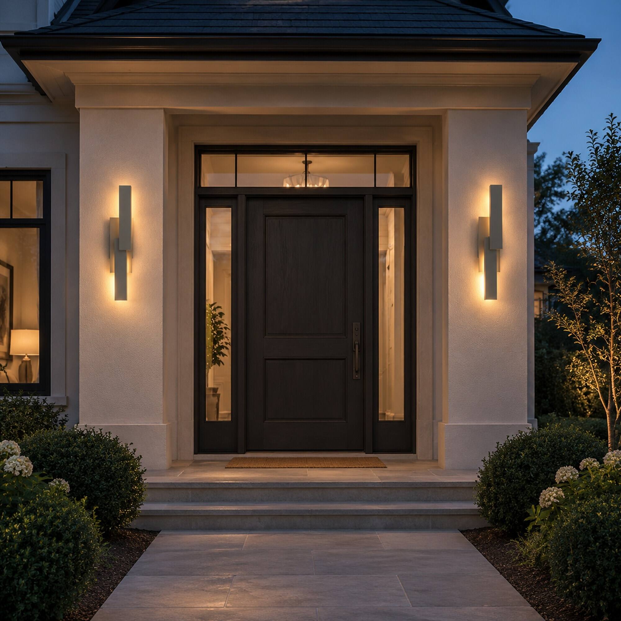 RYHNUYNE 21 In Dimmable LED Outdoor Wall Light, Waterproof Modern ...