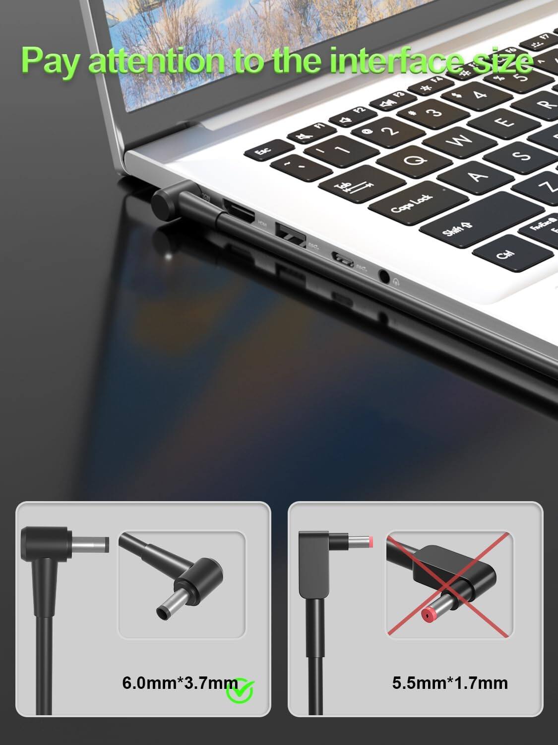 17 & Pay attention to the interface size

1 1 1A   5 5  4 $ 1  R 4 I 3 n a 2 E 4 W Y ExC I 1 S / - Q  b A 1  Cope Lod Shaln t B  CHl

6.0mm*3.7mm

5.5mm*1.7mm