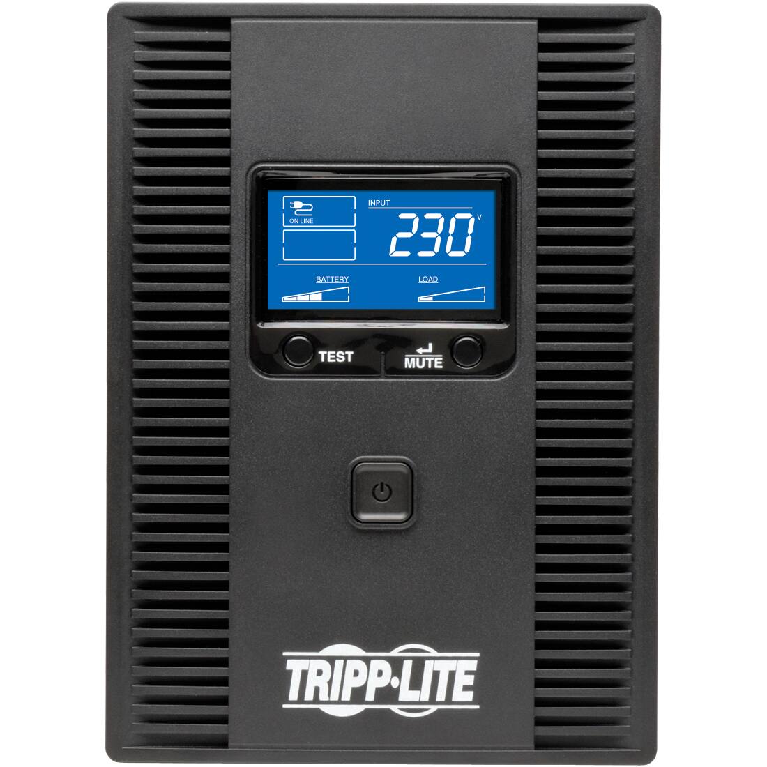 ON LINE BATTERY INPUT  
230 LOAD TEST  
MUTE TRIPP-LITE