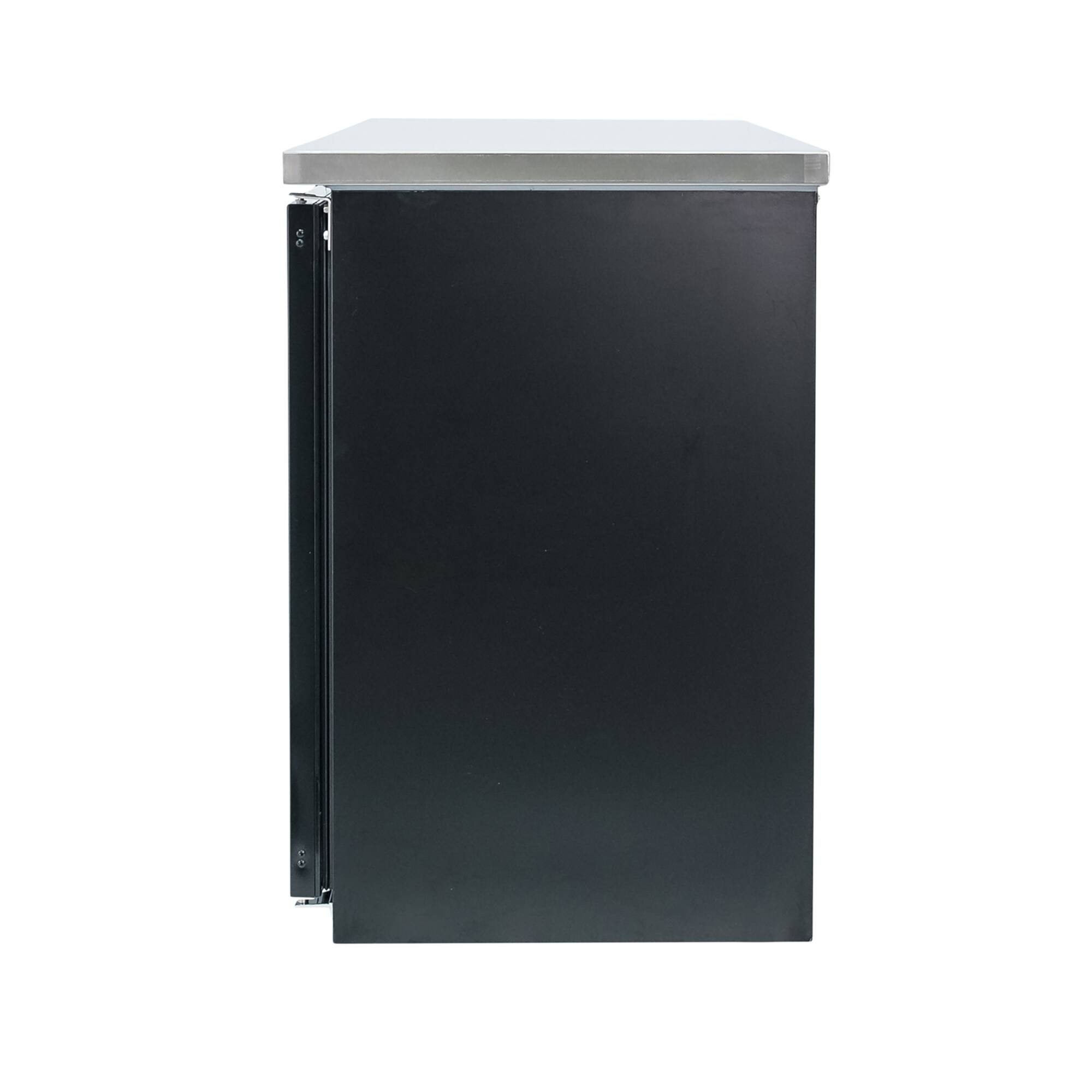 Alt View 3. Magic Chef - Commercial 16 cu. ft. 2-Glass Door Under Bar Refrigerator in Black - Black.