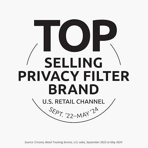 TOP SELLING PRIVACY FILTER BRAND U.S. RETAIL CHANNEL SEPT. '22-MAY '24  
Source: Circana, Retail Tracking Service, U.S. sales, September 2022 to May 2024
