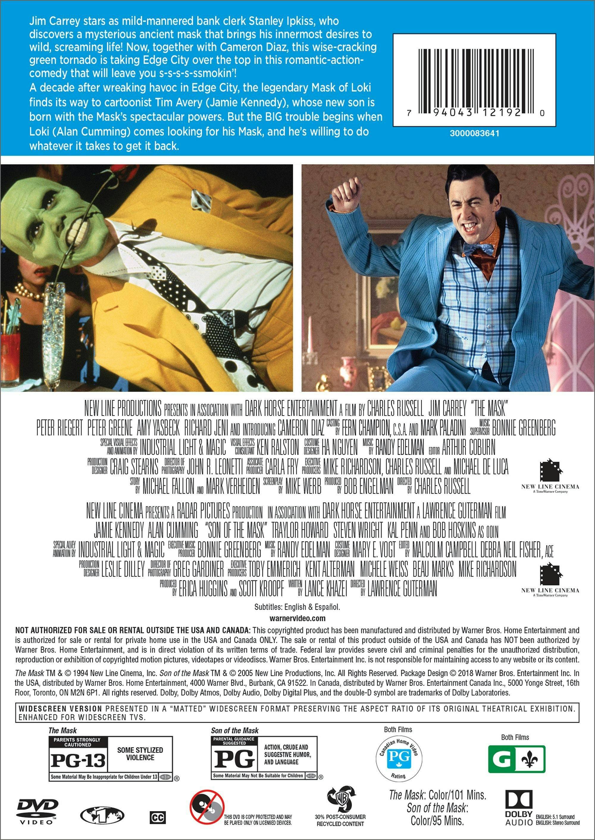 Angle. The Mask/Son of the Mask (DVD Double Feature) [DVD].