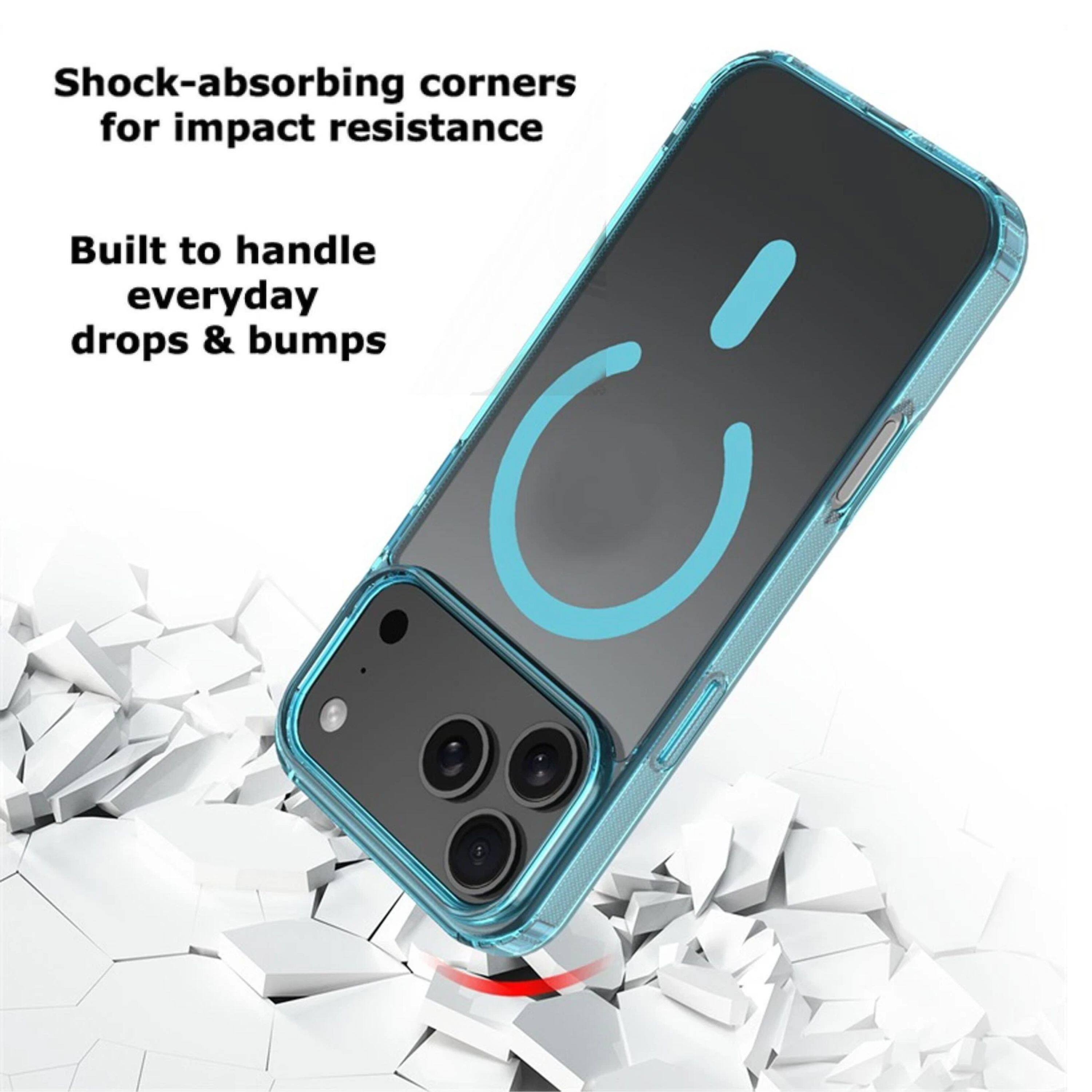 Shock-absorbing corners for impact resistance  
Built to handle everyday drops & bumps