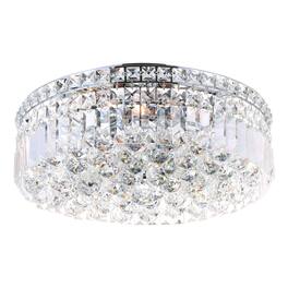 CWI Lighting - Colosseum 4 Light Flush Mount With Finish - Chrome