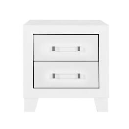 Global Furniture USA - Luccia Wood 2-Drawer Nightstand - White