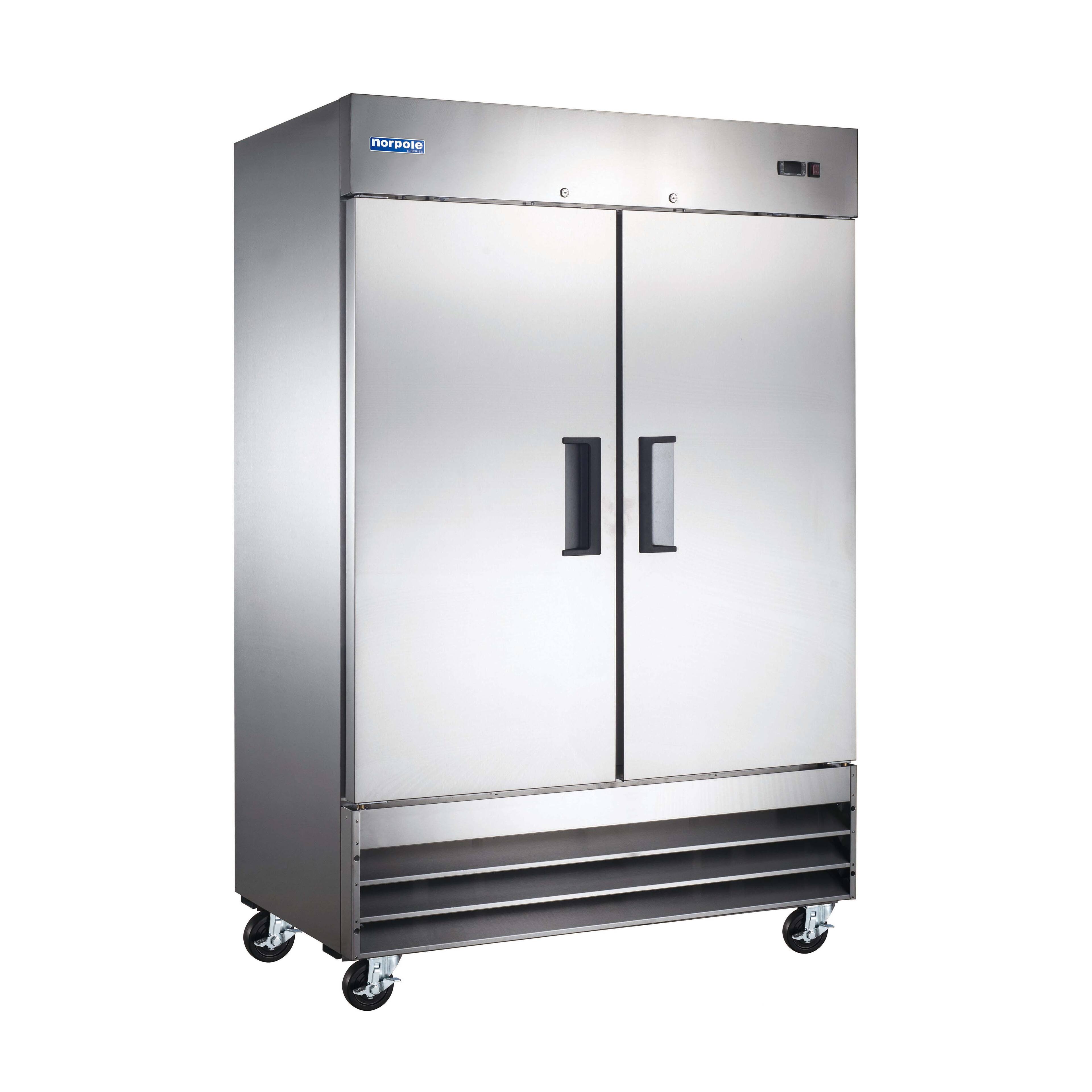 Alt View 5. Magic Chef - E-Series 54 in. 48 cu. ft. Frost Free Defrost 2 Door Upright Freezer in Stainless Steel - Stainless Steel.