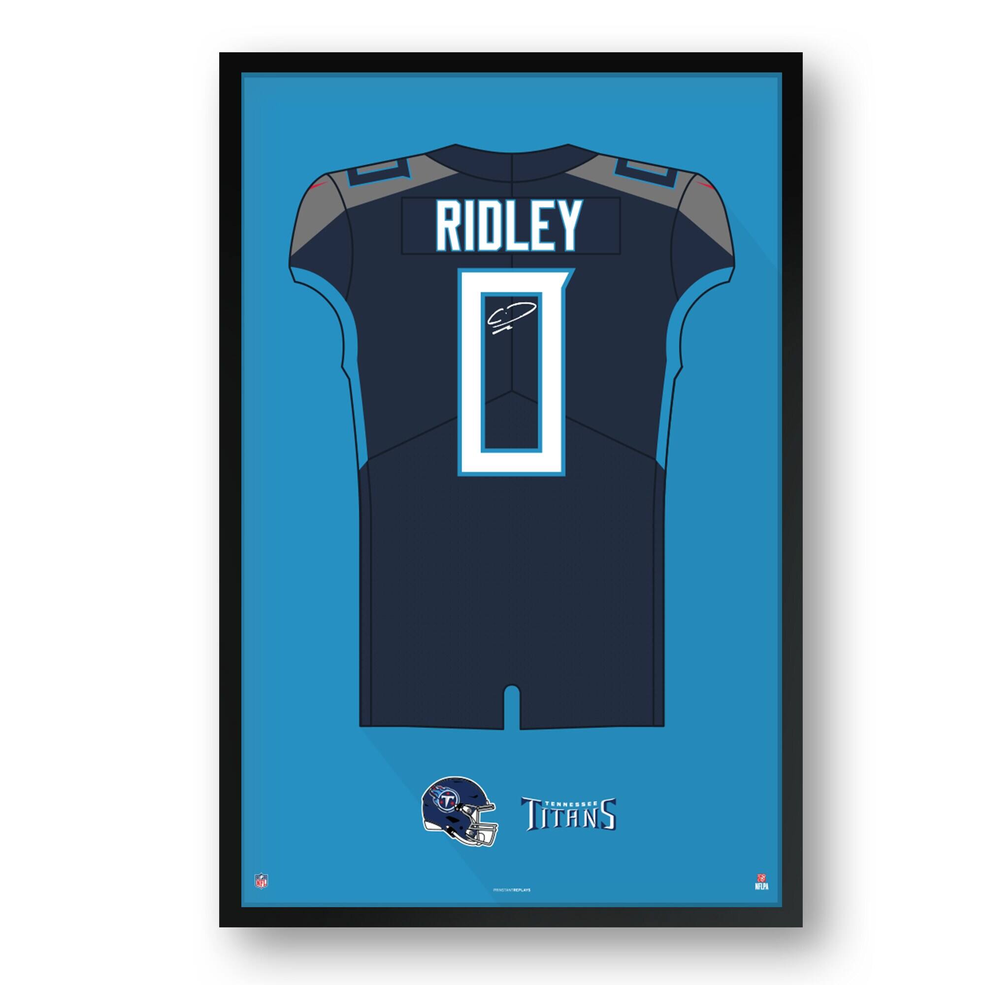 Calvin Ridley Tennessee Titans 14" x 20" Framed Jersey Art Print