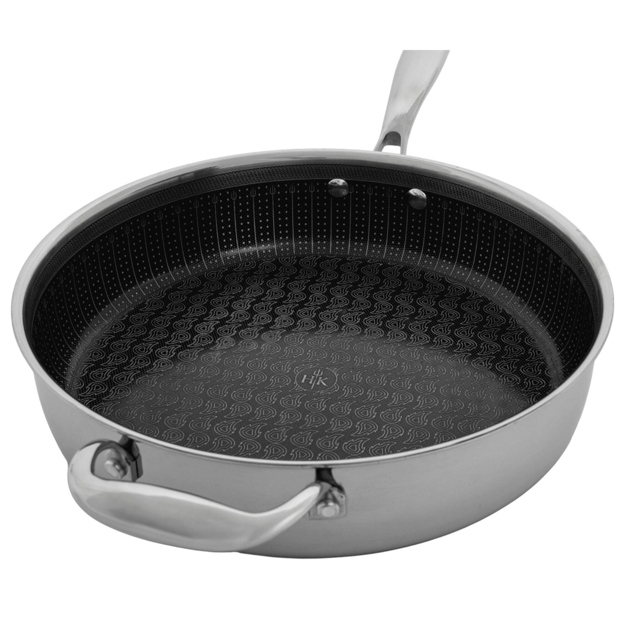 Alt View 2. Hell's Kitchen - Hell's Kitchen Hybrid 4-Quart Saute Pan and Lid - Stainless Steel.