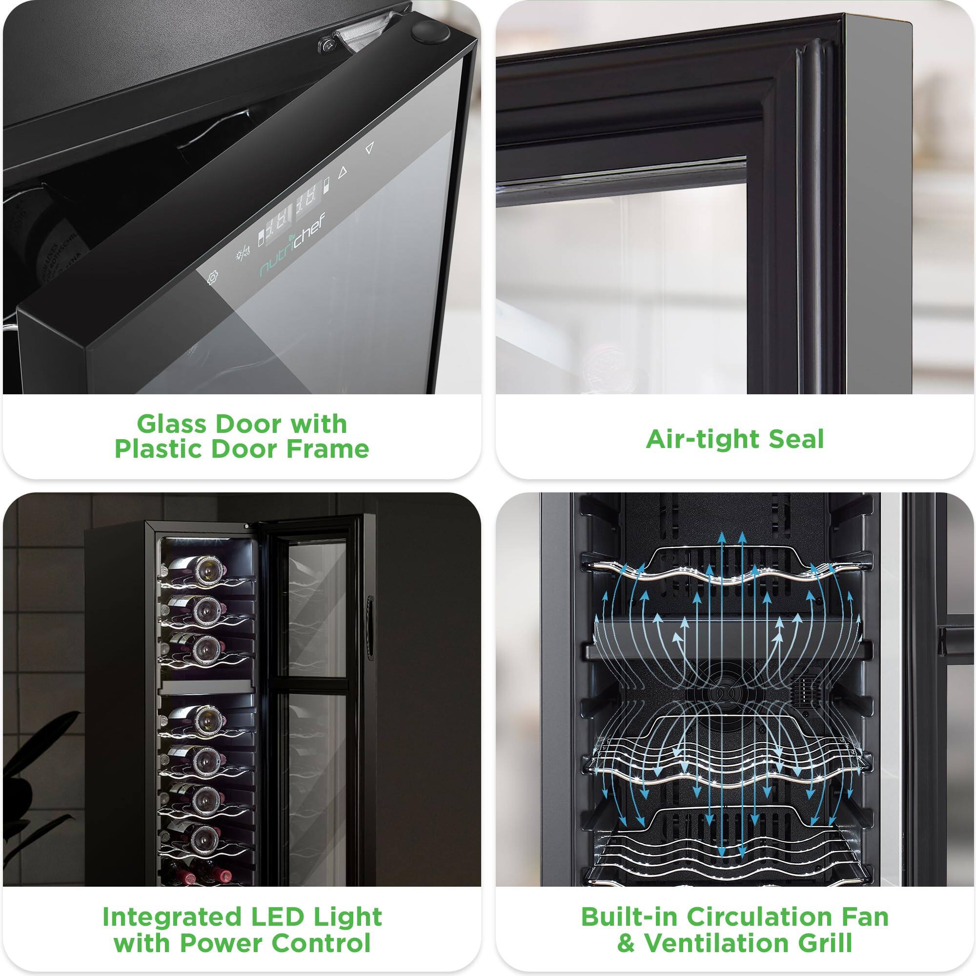 - Glass Door with Plastic Door Frame
- Air-tight Seal
- Integrated LED Light with Power Control
- Built-in Circulation Fan & Ventilation Grill