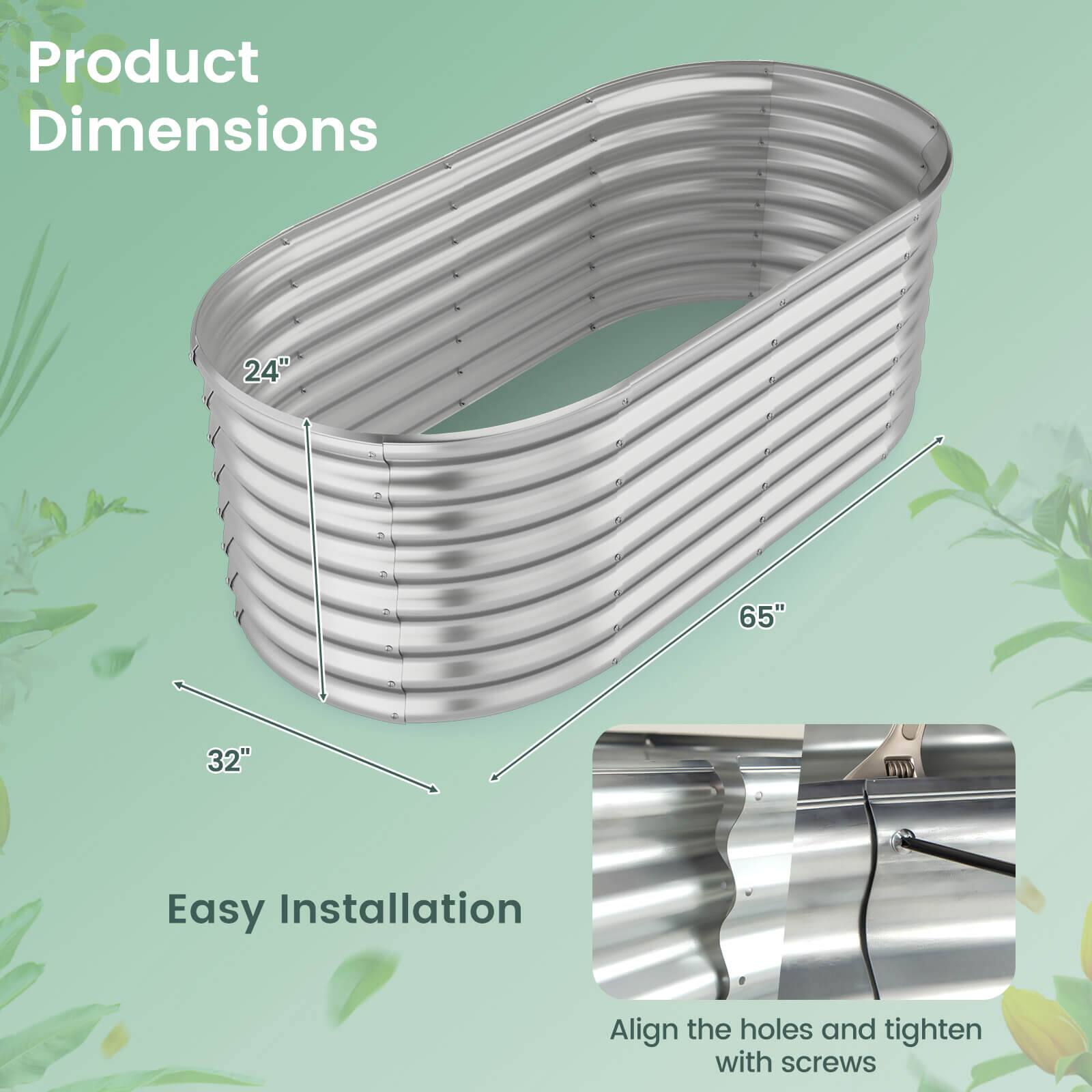 Product Dimensions  
24" x 65" x 32"  

Easy Installation  
Align the holes and tighten with screws