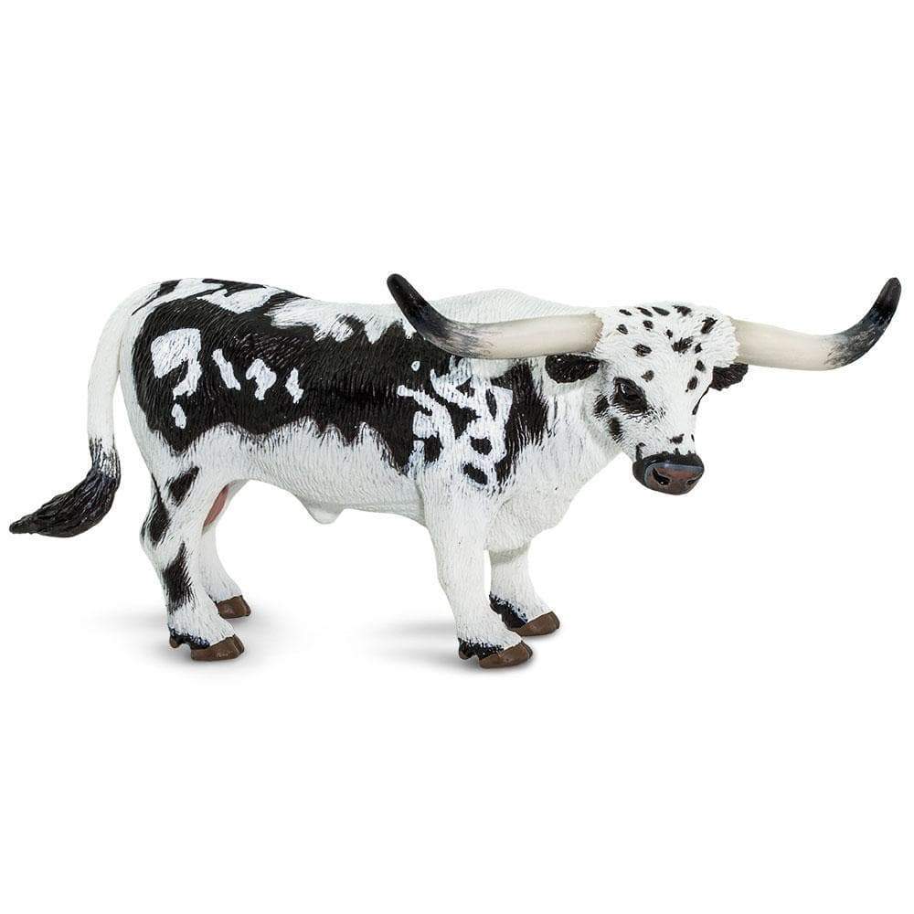 Front. Safari Ltd. - Texas Longhorn Bull Toy Figurine.