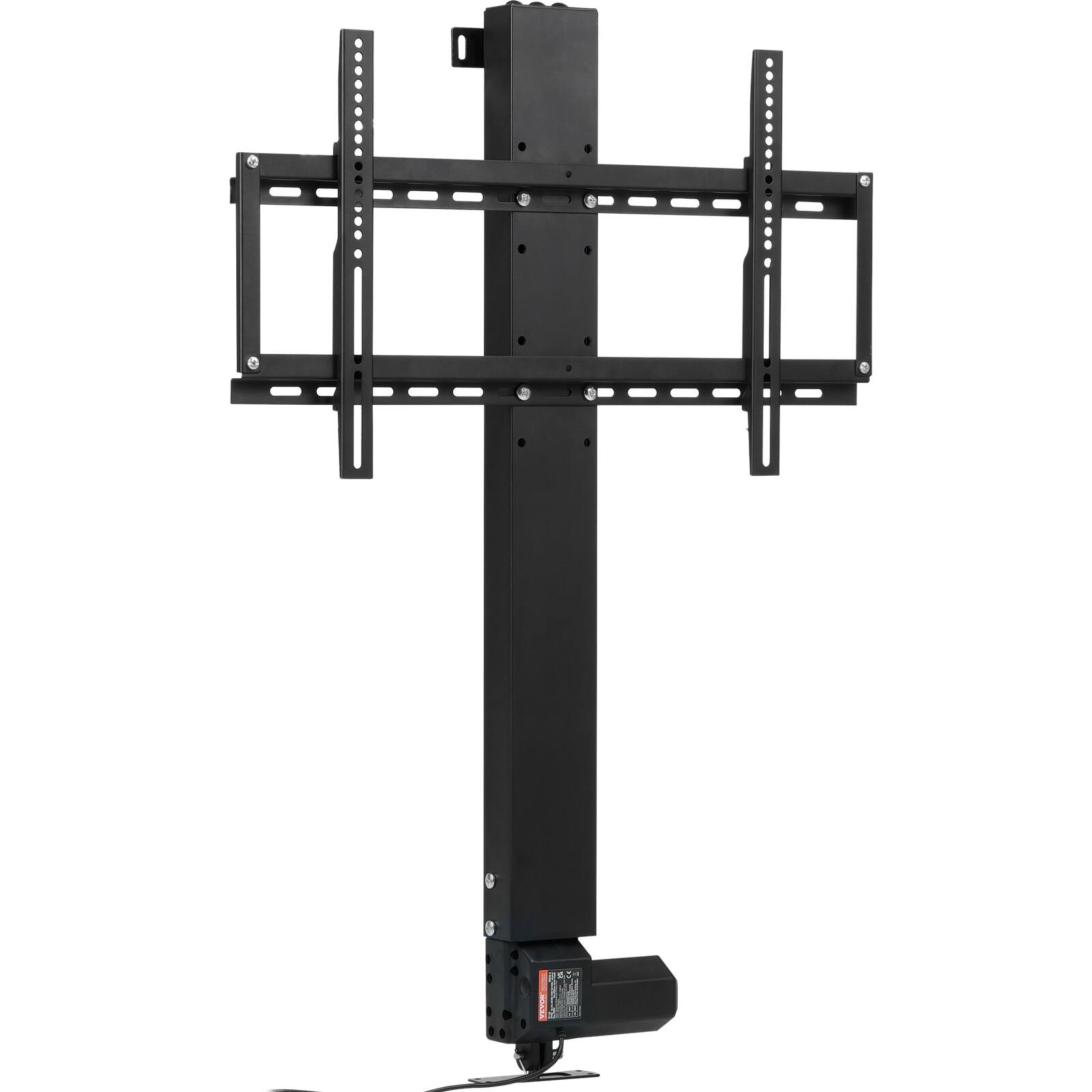 Alt View 5. VEVOR - Automated TV Elevator, 31" Stroke for Up to 60" Screens, Adjustable Height 42"-73", Remote Controlled, Supports 132 lbs - Black.