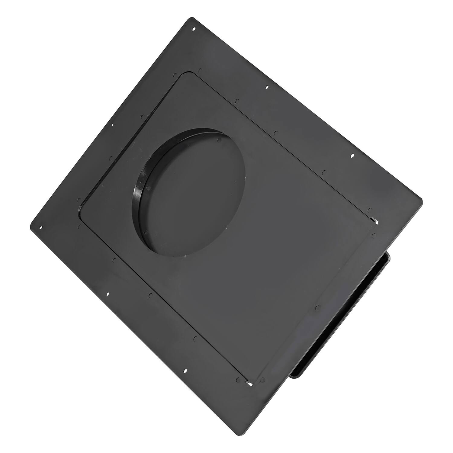 Alt View 2. Lambro - 6" ABS Plastic Roof Exhaust Vent with Damper, Screen, Snap-on Collar 356-6.
