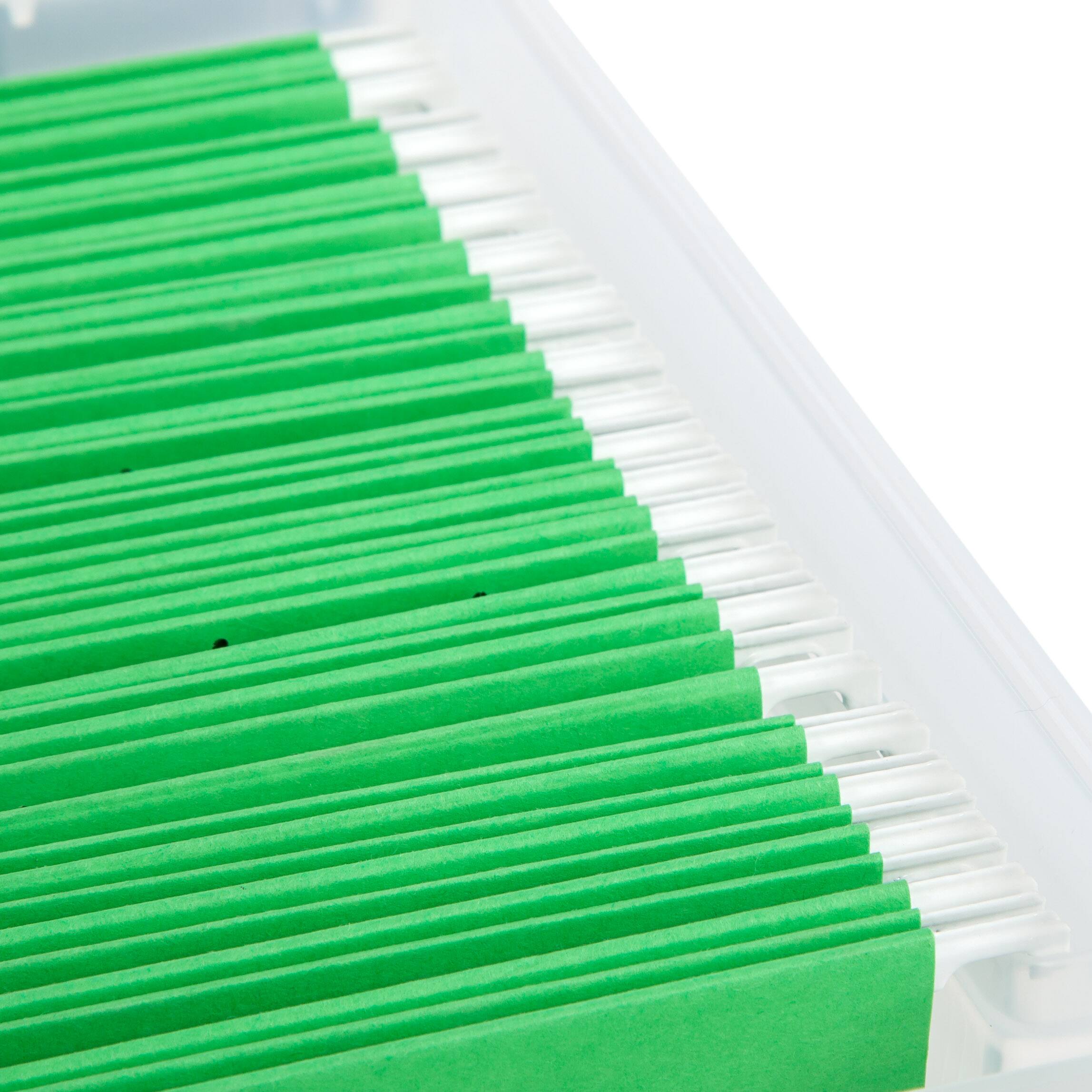 Alt View 4. IRIS USA - IRIS USA Portable Letter Size File Box with Handle for Hanging Folders.