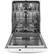 Alt View 2. GE - Top Control Built-In Dishwasher with Stainless Steel Tub, 3rd Rack, 46dBA - White.