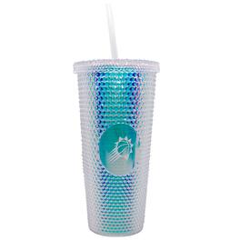 Logo Brands - Phoenix Suns 24oz. Iridescent Studded Travel Tumbler with Straw - Multicolor