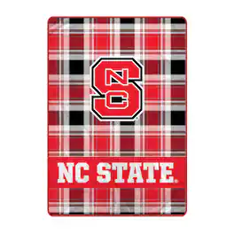 Pegasus - NC State Wolfpack 66" x 95" Oversized Plaid FAN-mily Ultra Cozy Blanket - Multicolor