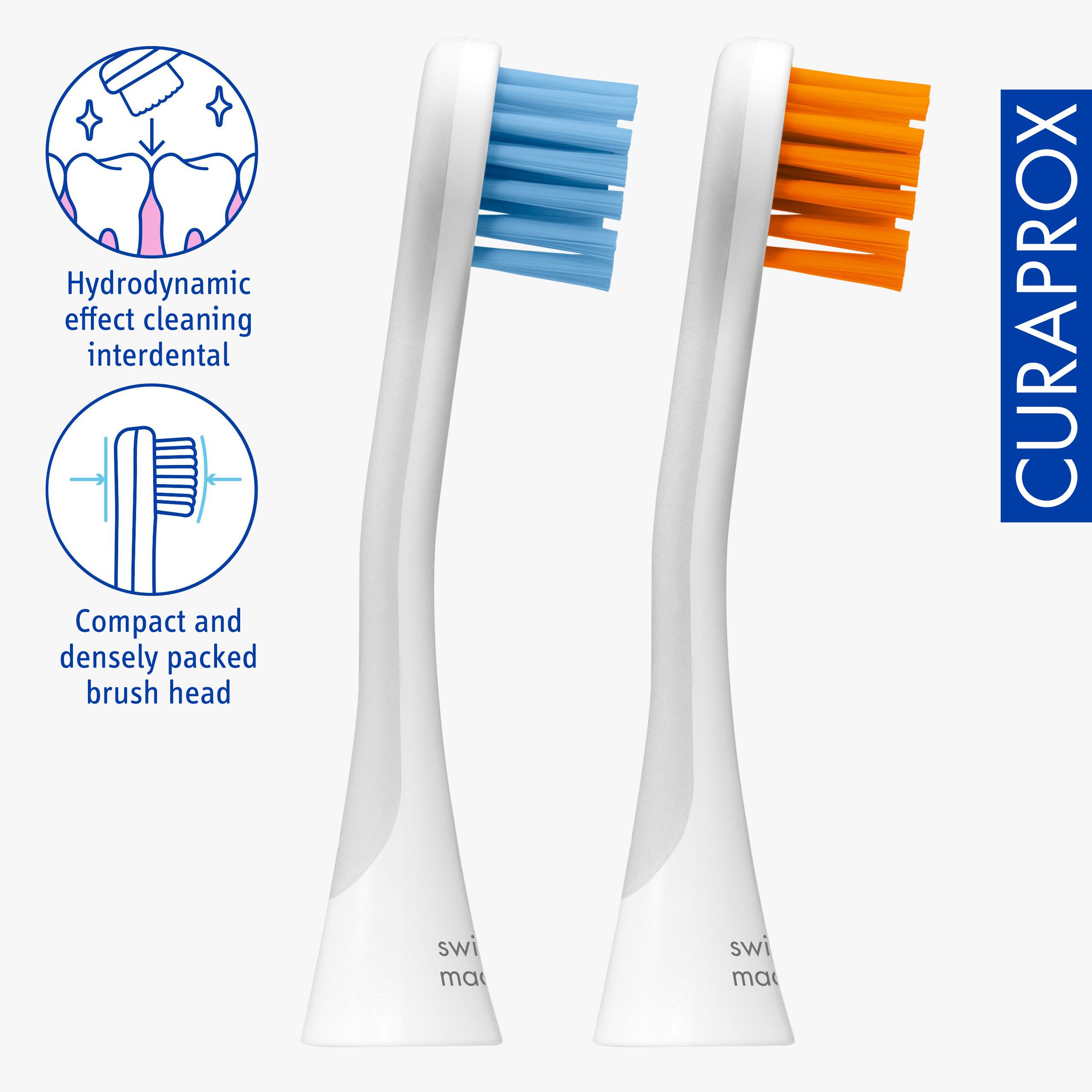 Hydrodynamic effect cleaning interdental
Compact and densely packed brush head
CURAPROX
swi ma swi ma