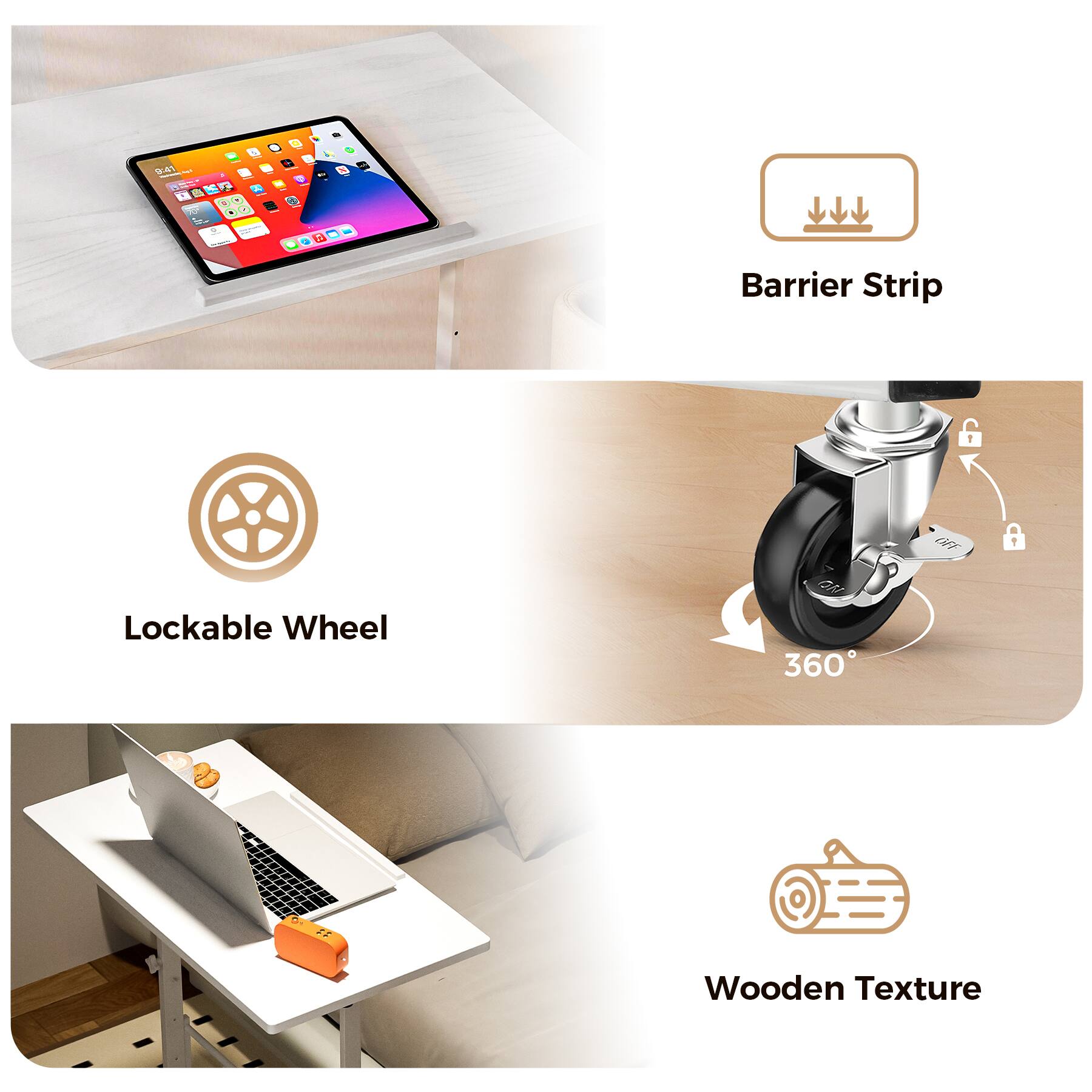 at -  :  DO - 1 Barrier Strip 1 Lockable Wheel 360 . F1 Wooden Texture