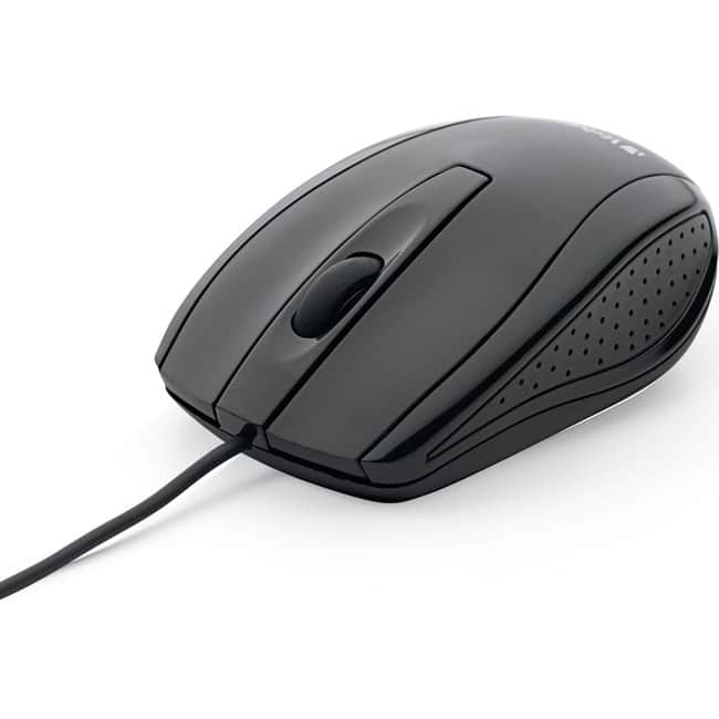 Verbatim - Corded Optical Mouse - Optical - Cable - Scroll Wheel - 1 Each - Wired - Black