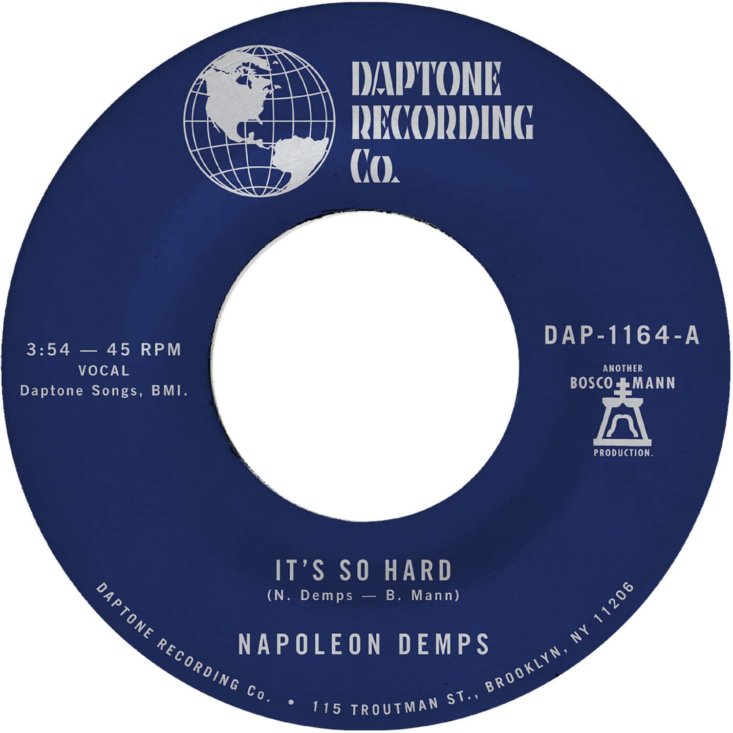 Napoleon Demps - It's so Hard b/w It's so Hard (Part Two)   - 7-INCH SINGLE [7 inch Vinyl Disc] price history on PriceWatchPro