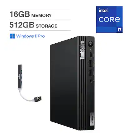 16GB MEMORY
512GB STORAGE
Windows 11 Pro
Intel Core i7
Lenovo ThinkCentre
