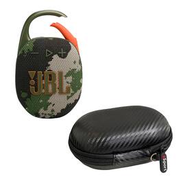 JBL - Clip 5 Ultra Portable Bluetooth Speaker with gSport Carbon Fiber Case (Camo) - Camouflage