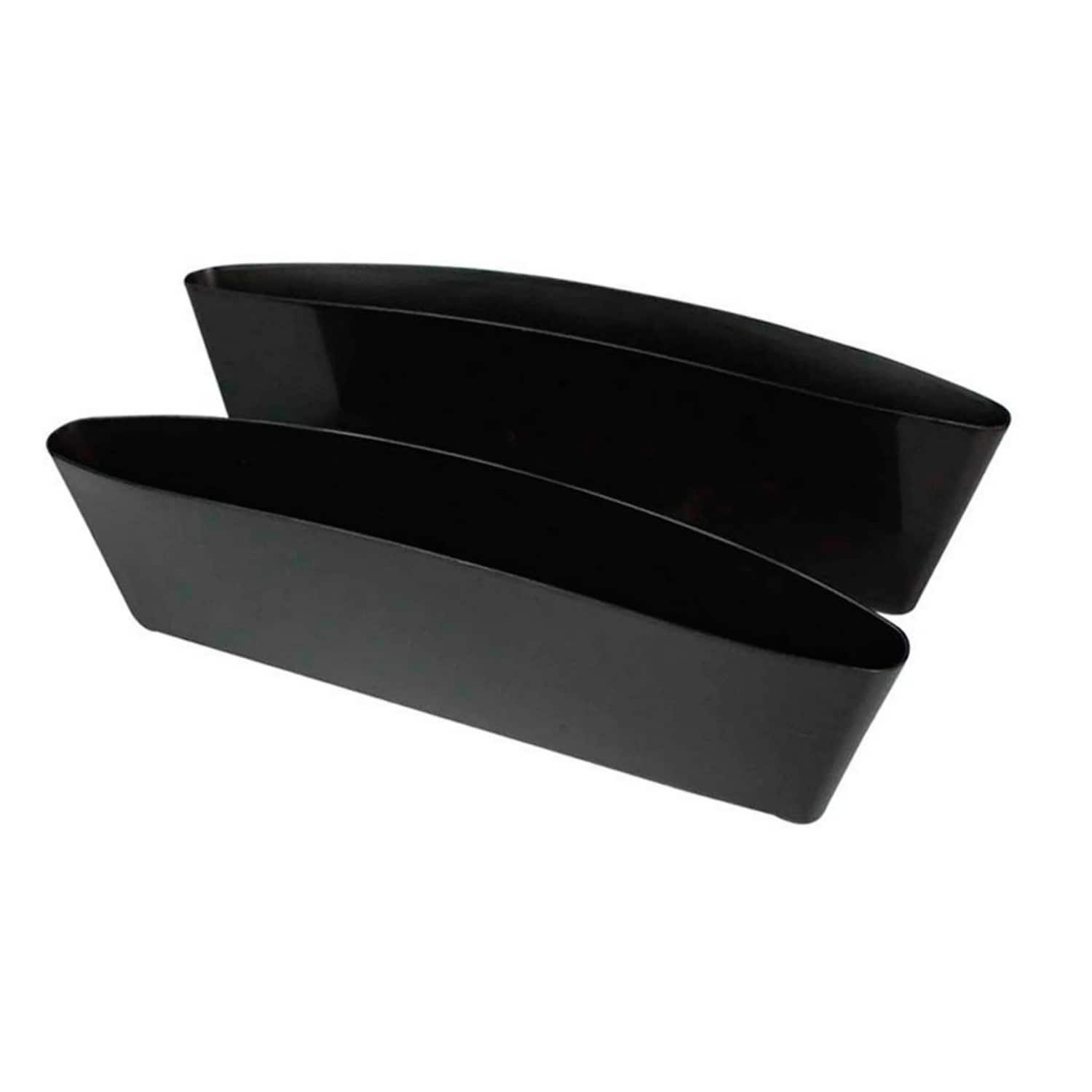 Front. Home Collection - 2 Pack Car Seat Gap Filler Organizer Console Side Pocket Catcher Box Caddy Storage - Black.