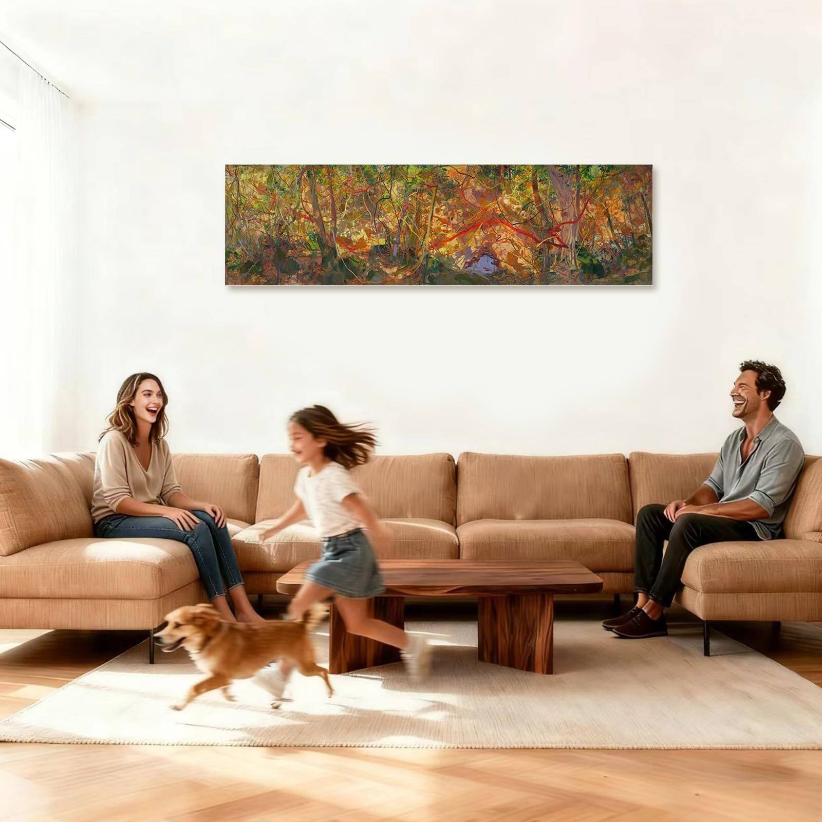 Alt View 1. Hanke - Vine Wall Art Canvas Living Room Landscape Picture Forest Painting Bedroom Modern Large Artwork - Default.