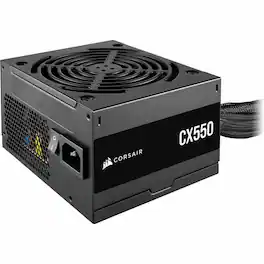 CORSAIR - CX RPS0127 550W Power Supply - ATX, Internal - 120 V AC, 230 V AC Input - 3.3 V DC, 5 V DC, 12 V DC, -12 V DC, 5