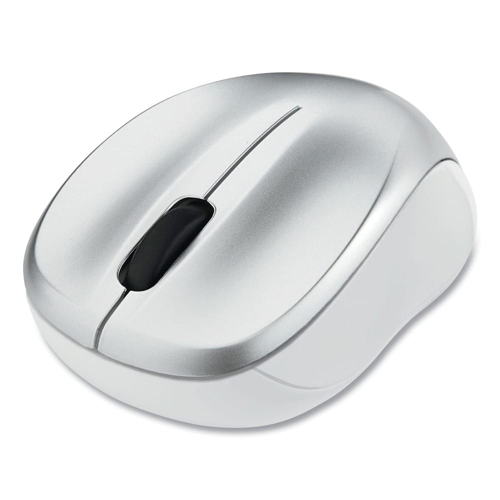 Verbatim - 99777 2.4 GHz Frequency/32.8 ft Wireless Range Left/Right Hand Use Silent Wireless Blue LED Mouse - Wireless - Silver
