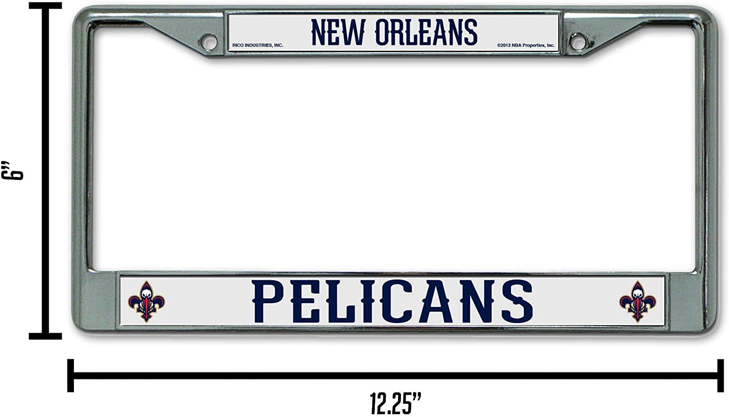 NEW ORLEANS  
RICO INDUSTRIES, INC.  
©2019 NBA Properties, Inc.  

PELICANS  

6"  
12.25"