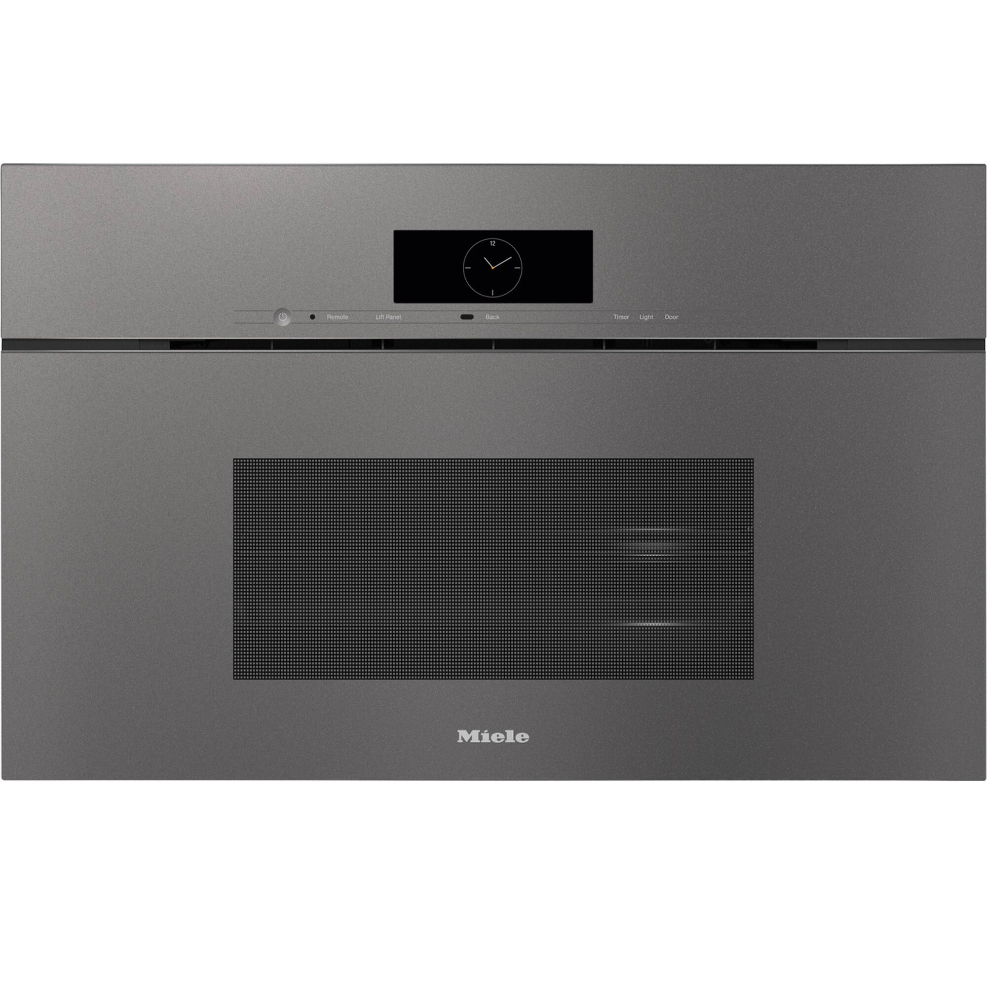 Front. Miele - DGC 7870 30" PureLine Combi-Steam Oven XL with M Touch Controls and DualSteam Technology - Graphite Grey.