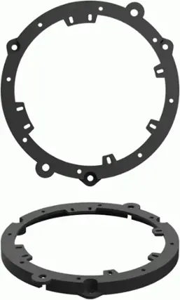 Front. Metra - Speaker Adapter Plate for Hyundai Accent 2018-2022 and Select KIA 2005-Up (2-Pack) - Black.