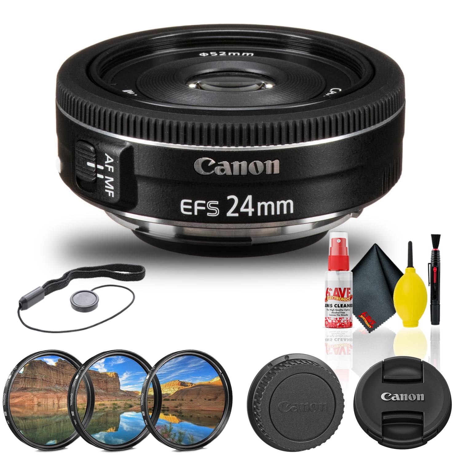 52mm CA - AF MF Canon EFS 24mm F AVE STRONIC INS CLEANER - SAVE 112 CrEwn SC KAVE LAU TRAMIN I VELINS I amoa Canon