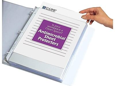 C-LINE  
PRODUCTS INC.

Is your workplace a Clean Space?  
Antimicrobial Sheet Protectors