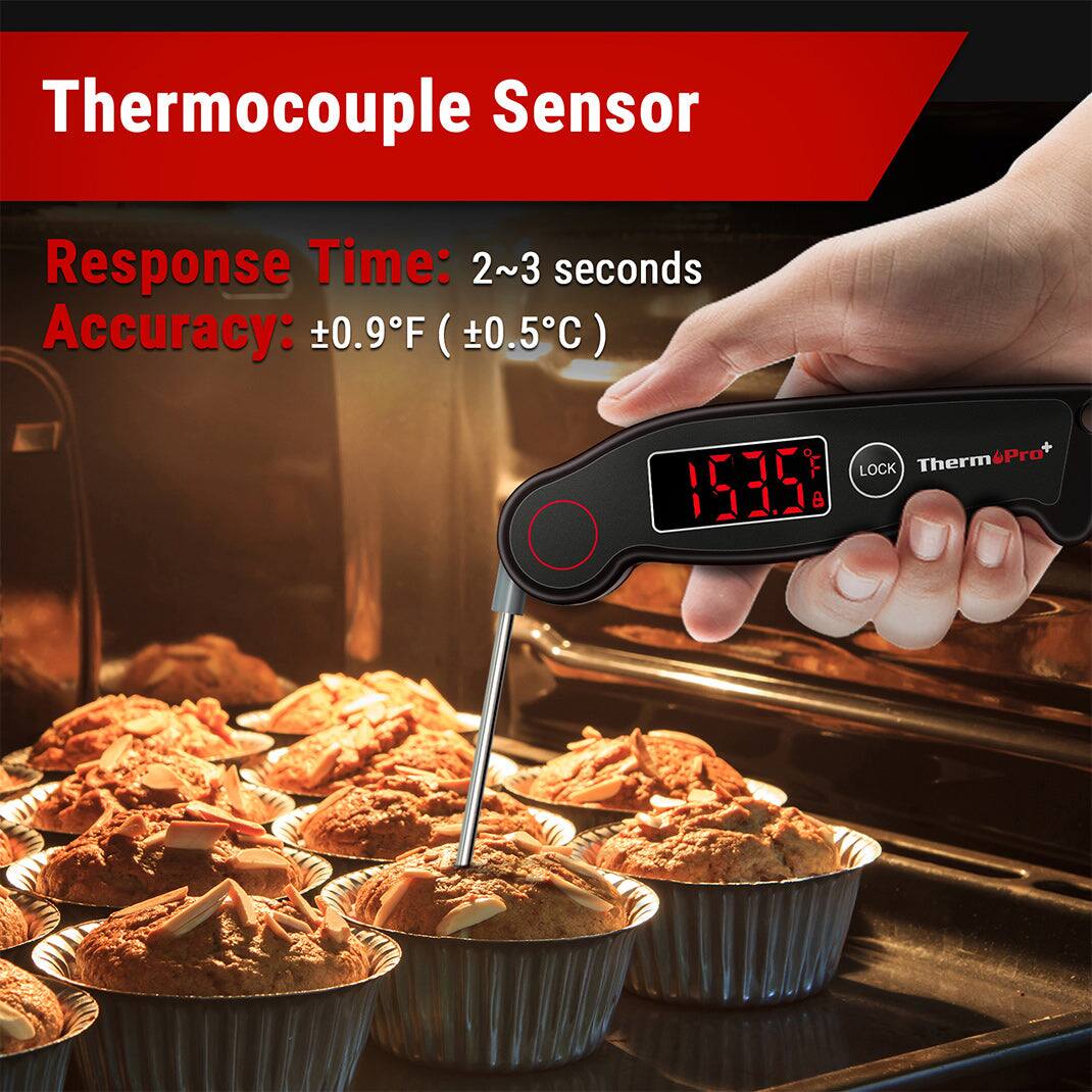 Thermocouple Sensor  
Response Time: 2~3 seconds  
Accuracy: ±0.9°F (±0.5°C)