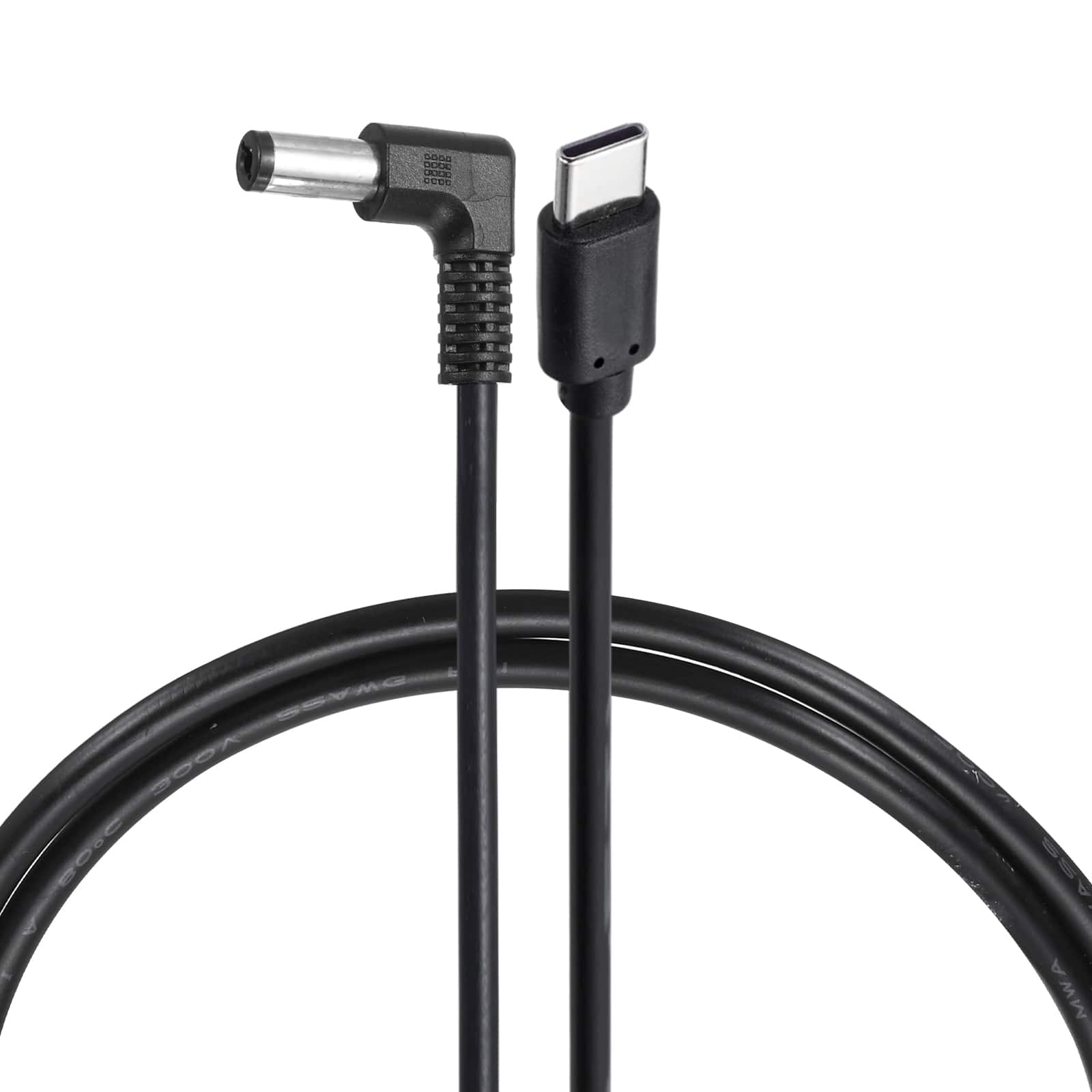 Unique Bargains - USB C to DC Power Cable, 15V 3A 45W, 5.5x2.1mm, PD Trigger for Laptop, Monitor, Security Camera - Black