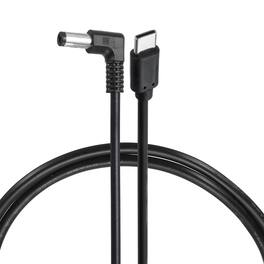 Unique Bargains - USB C to DC Power Cable, 15V 3A 45W, 5.5x2.1mm, PD Trigger for Laptop, Monitor, Security Camera - Black