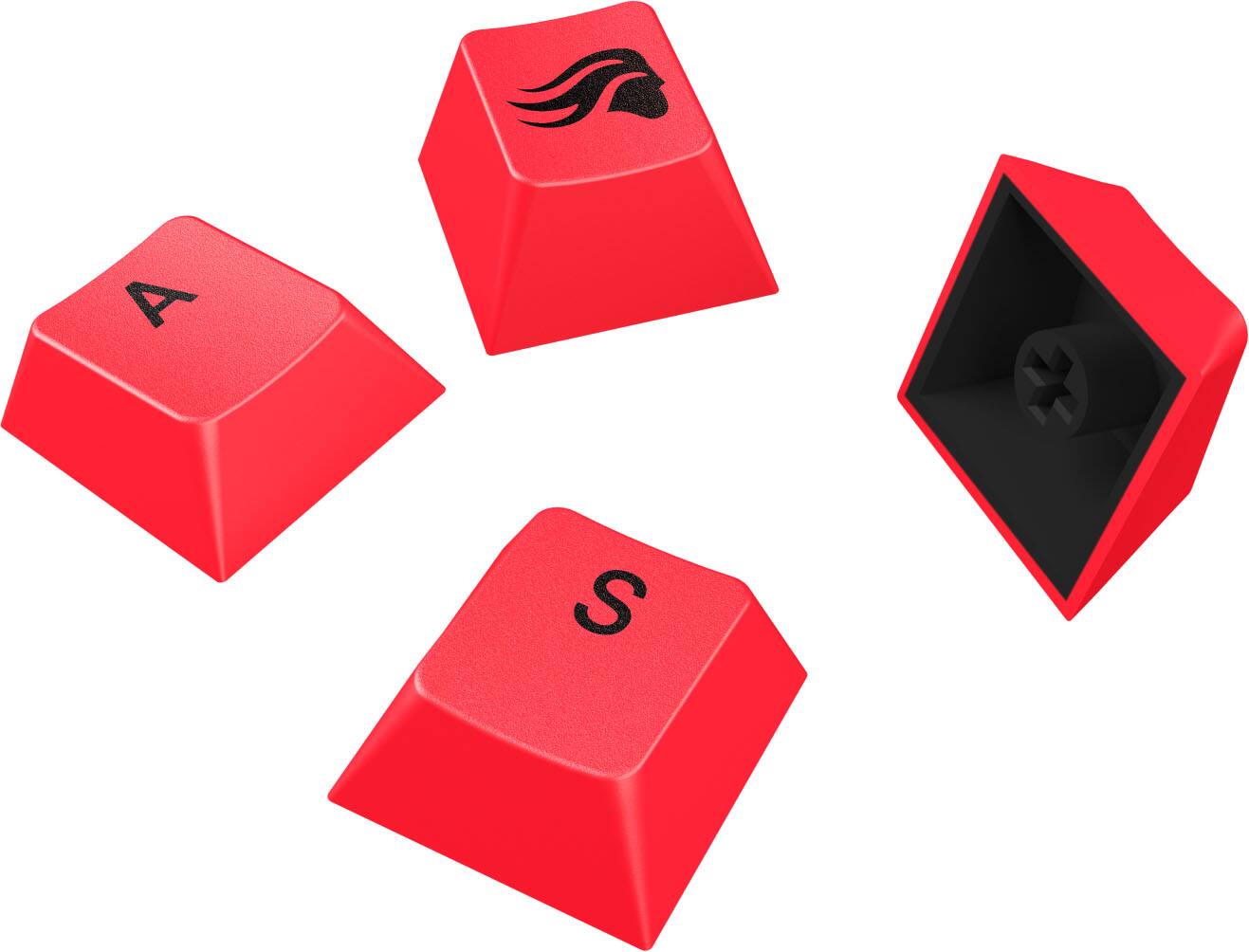 Alt View 11. Glorious - GPBT Basics Universal Keycap Set Compatible with Most 100% 85% 80% TKL 60% Compact 75% Mechanical Keyboards - Revive Red.